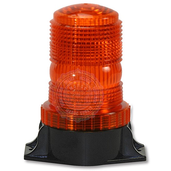 Model 204MVL Strobe Lights (Multi-Voltage) Amber 360 Degree LED Beacon 10-110v 204MVL-110-A